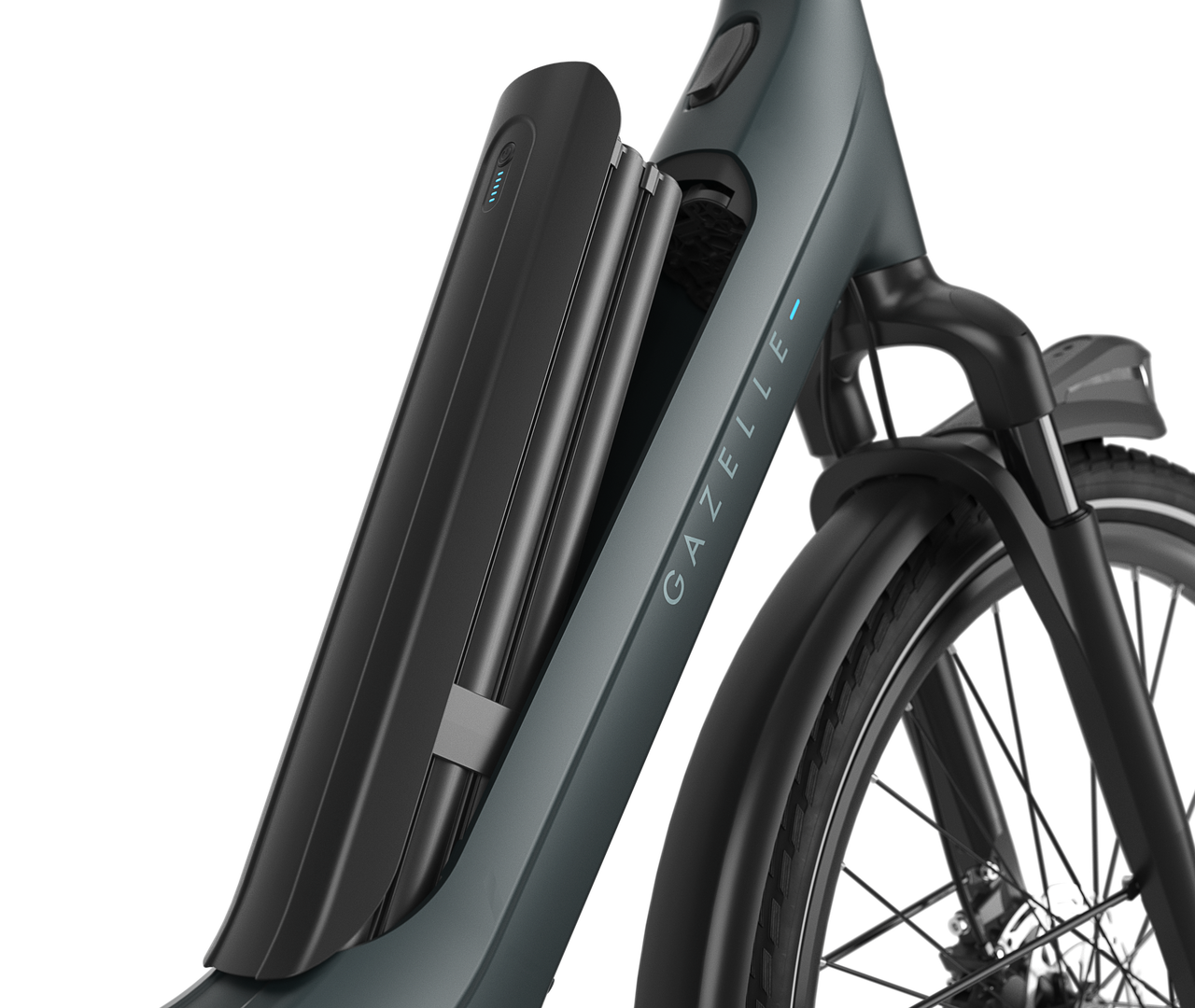 Endless riding Gazelle Avignon C380 E-bike low-step teal grey