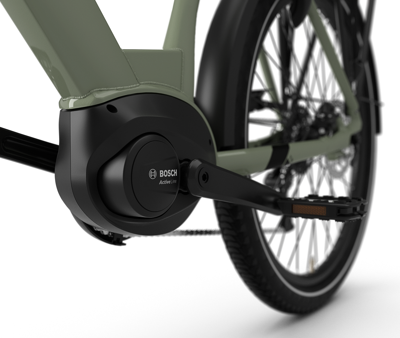 Smooth and silent support Gazelle Gazelle Medeo T9 City E-bike low-step caramel khaki