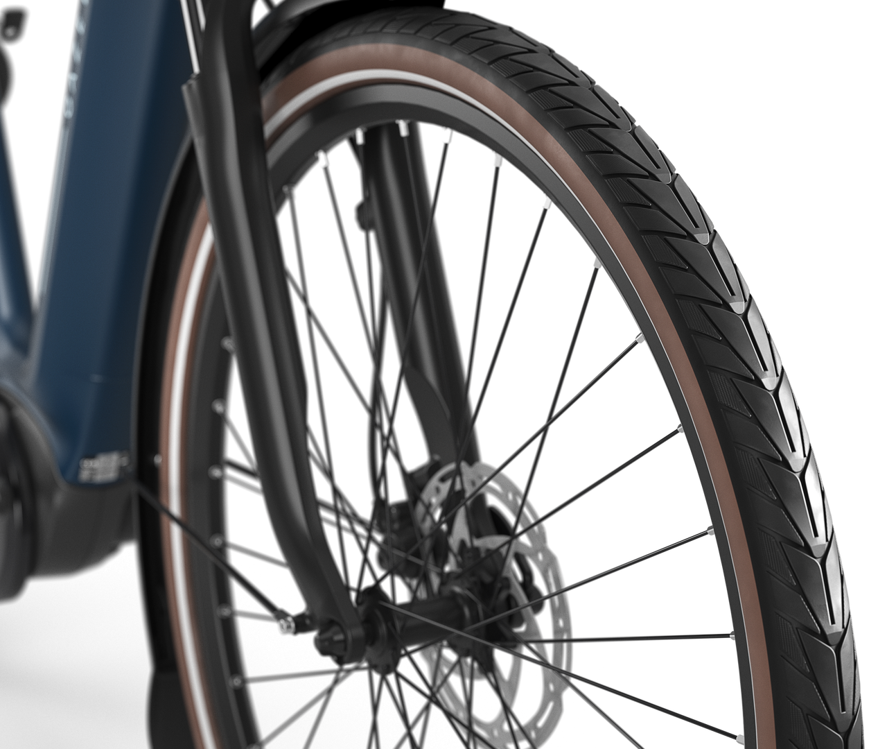 Adhérence sur la route Gazelle Grenoble C8 VAE low-step between blue