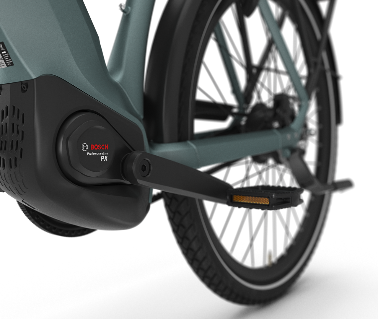 Lots of motor power Gazelle Ultimate C380 E-bike low-step dew green
