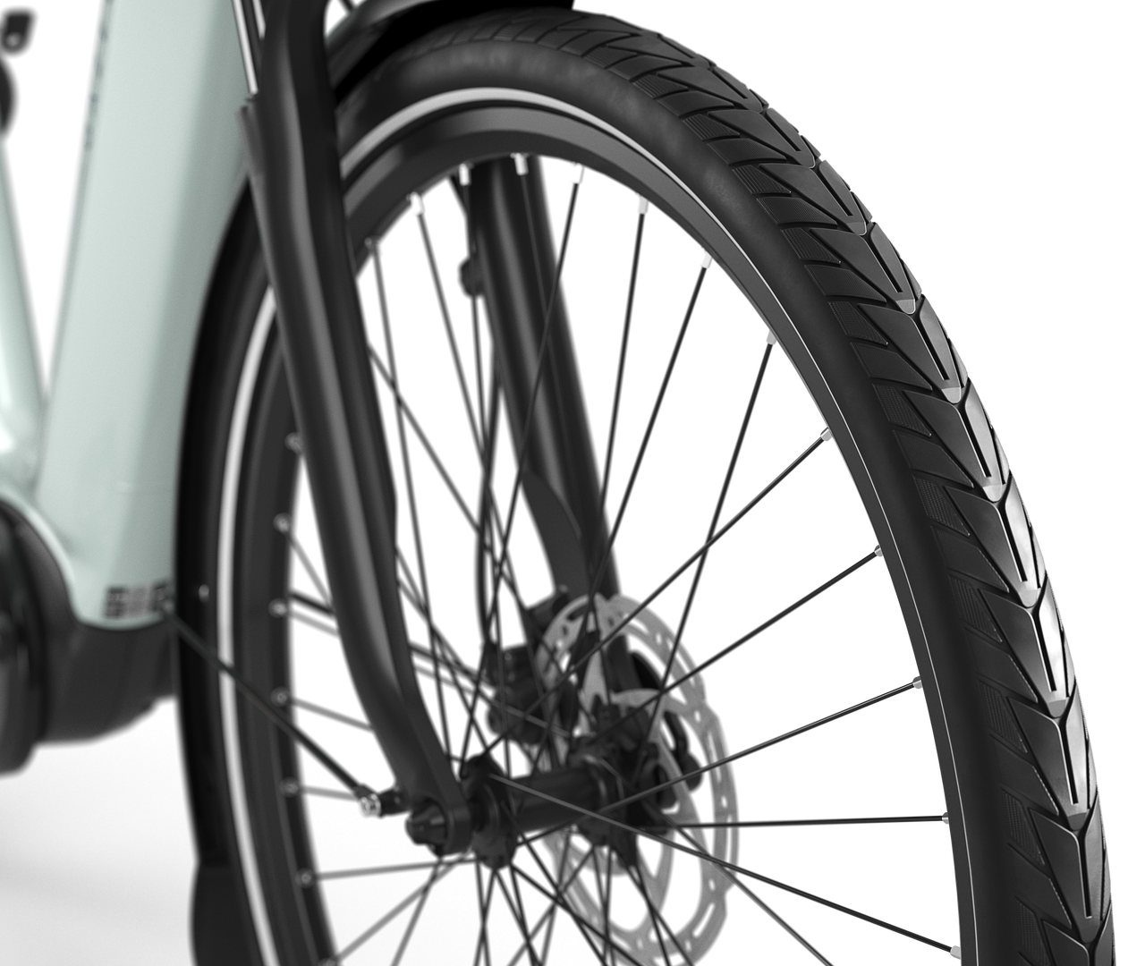 Grip on the road Gazelle Grenoble C8 E-bike low-step light olive