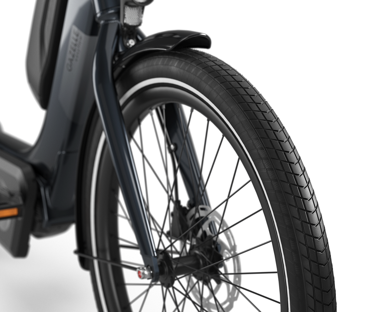 Umfassender Komfort in allen Belangen Gazelle Easyflow C8 E-bike low-step anthracite grey