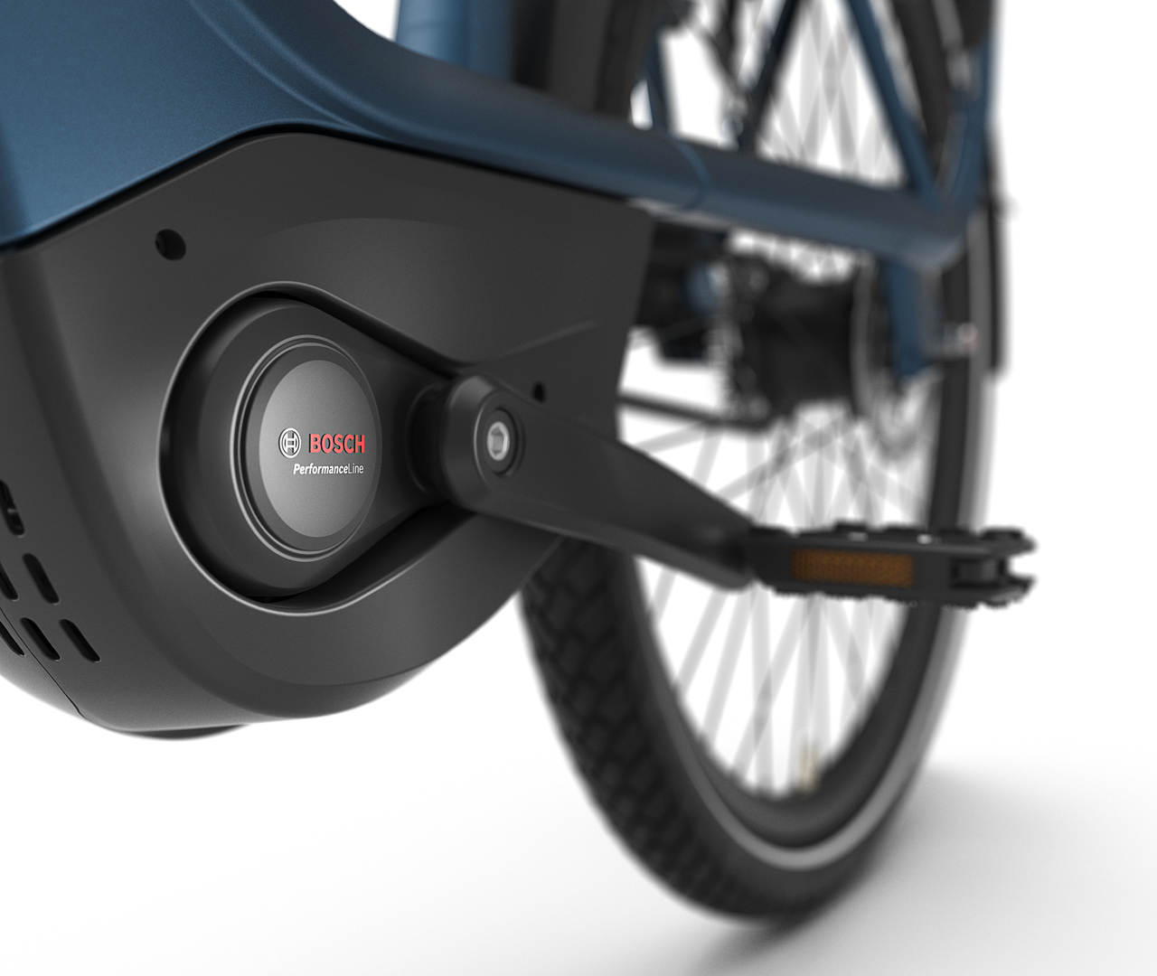 Whisper-quiet motor Gazelle Avignon C5 E-bike low-step orion blue