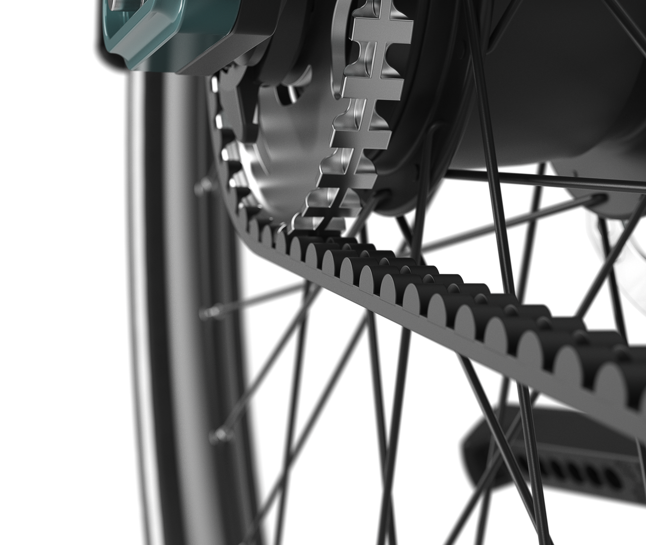 Riemenantrieb: leise und wartungsarm Gazelle Ultimate C5 E-bike low-step denim blue