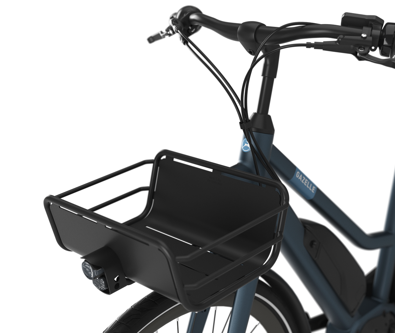 Zusätzliche Tragkraft an der Vorderseite Gazelle Esprit C7 E-bike low-step legion blue