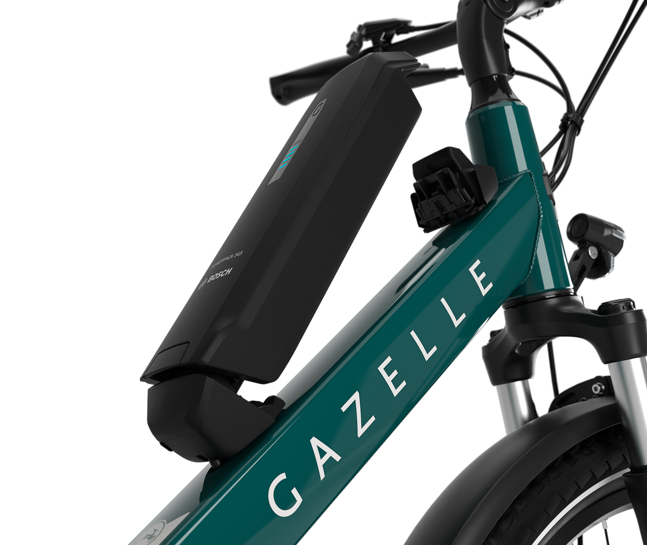 Modern, efficient energy source Gazelle Gazelle Medeo T9 City E-bike low-step thyme green