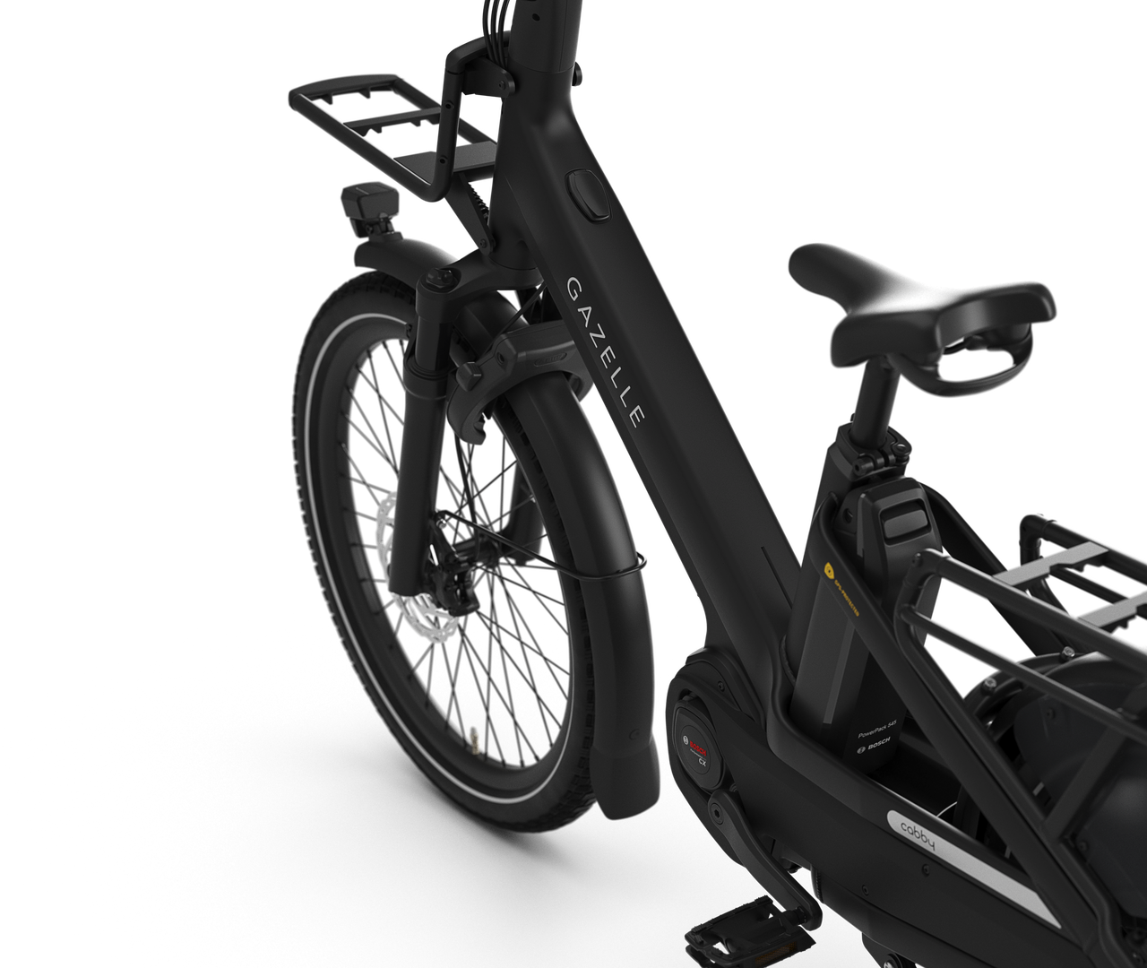 Se conduit et se gare comme un vélo électrique ordinaire Gazelle Cabby C380 VAE low-step black