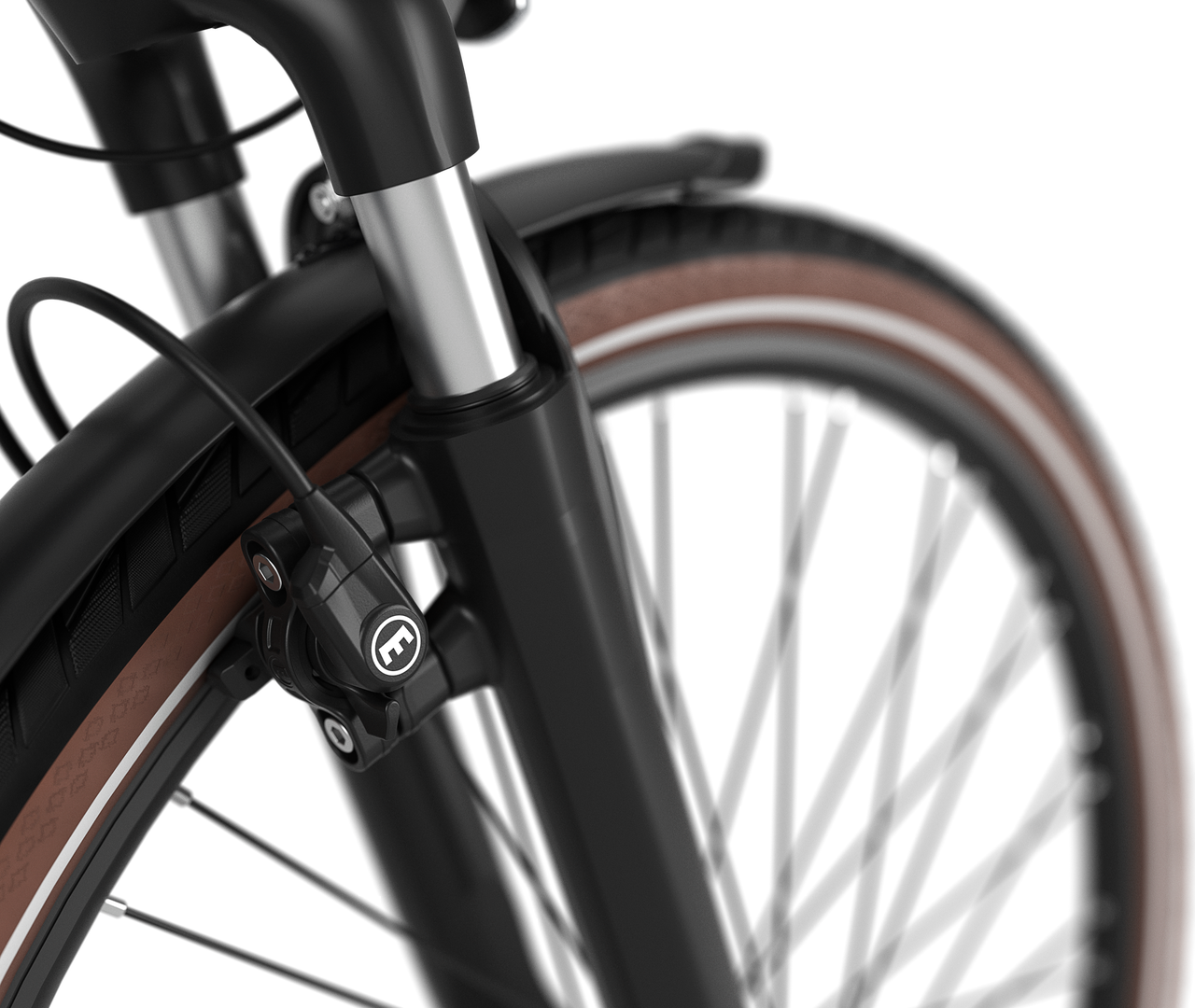 Schnell und sicher bremsen Gazelle Arroyo C7+ Elite E-bike low-step navy blue