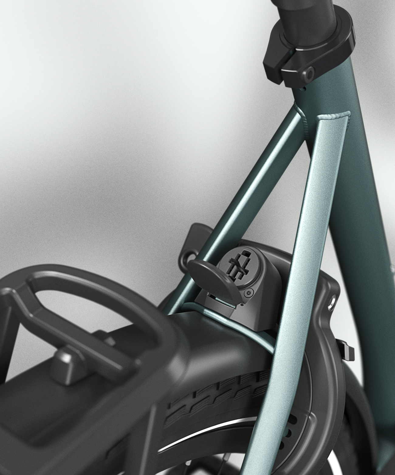 Air-suspension telescopic fork