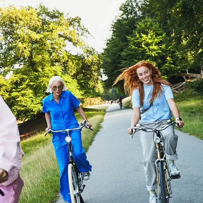 Riding bikes