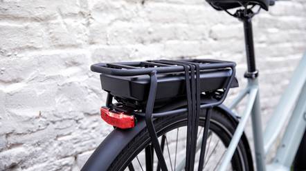 Under the rear rack