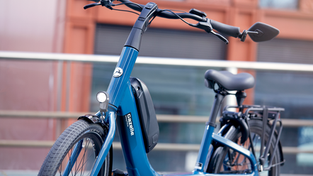 2. E-Bike-Akku am Rahmen montiert