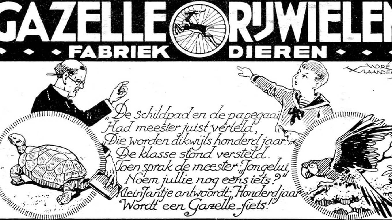 Oude Gazelle advertentie